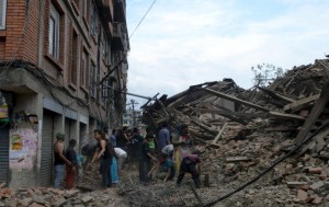 El pueblo Nepalí Devastado. Foto AP