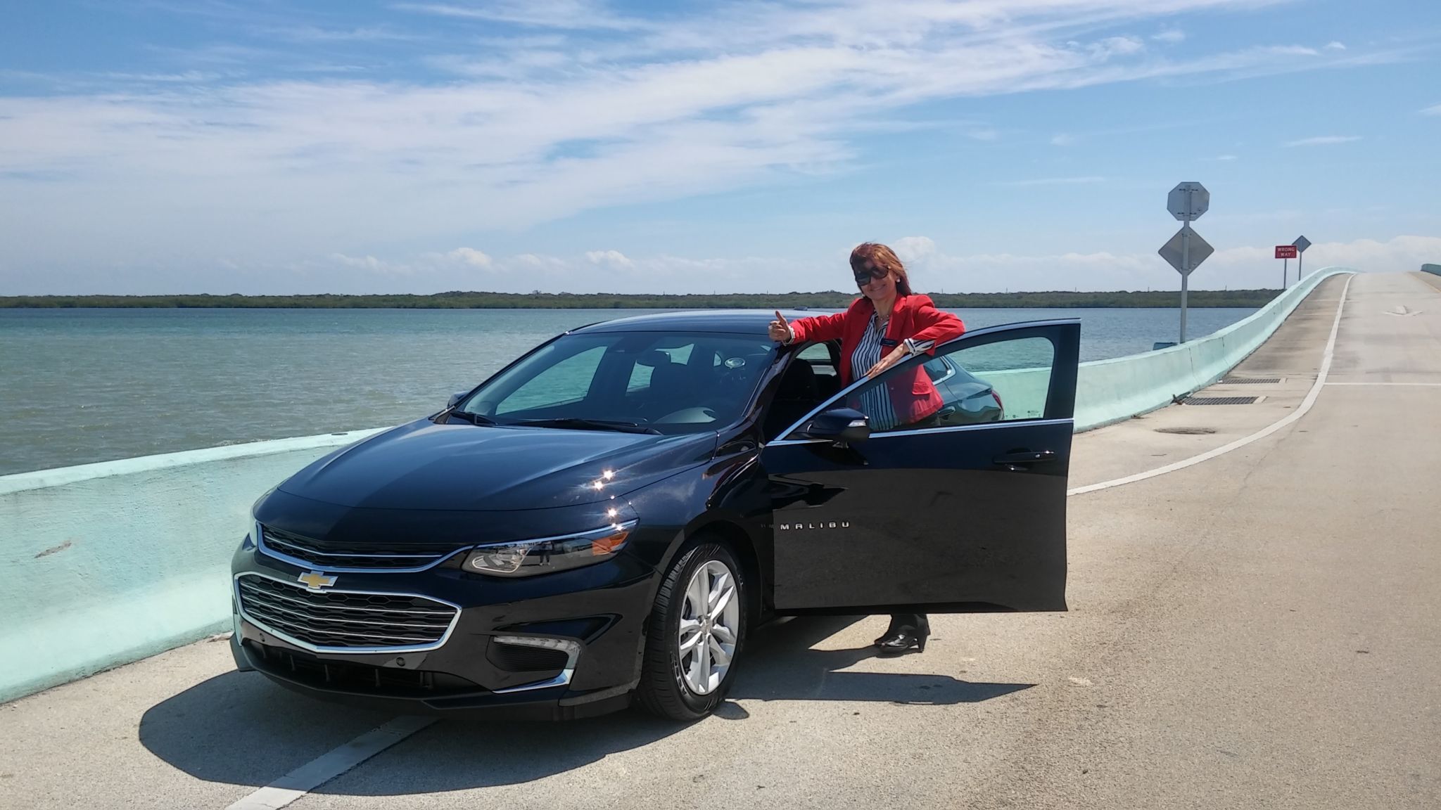 En esta curva probamos el sistema de frenos.