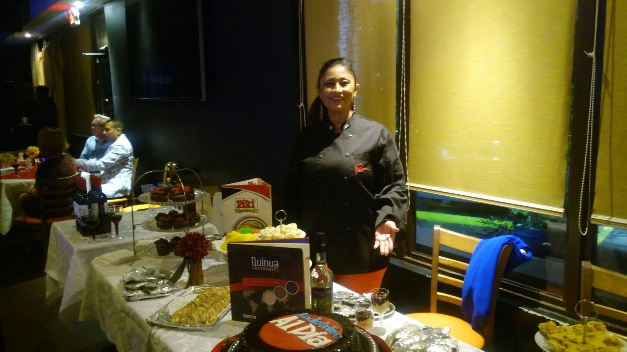 La chef Irina Hernandez Diaz ofrecio exquisitos pasabocas.