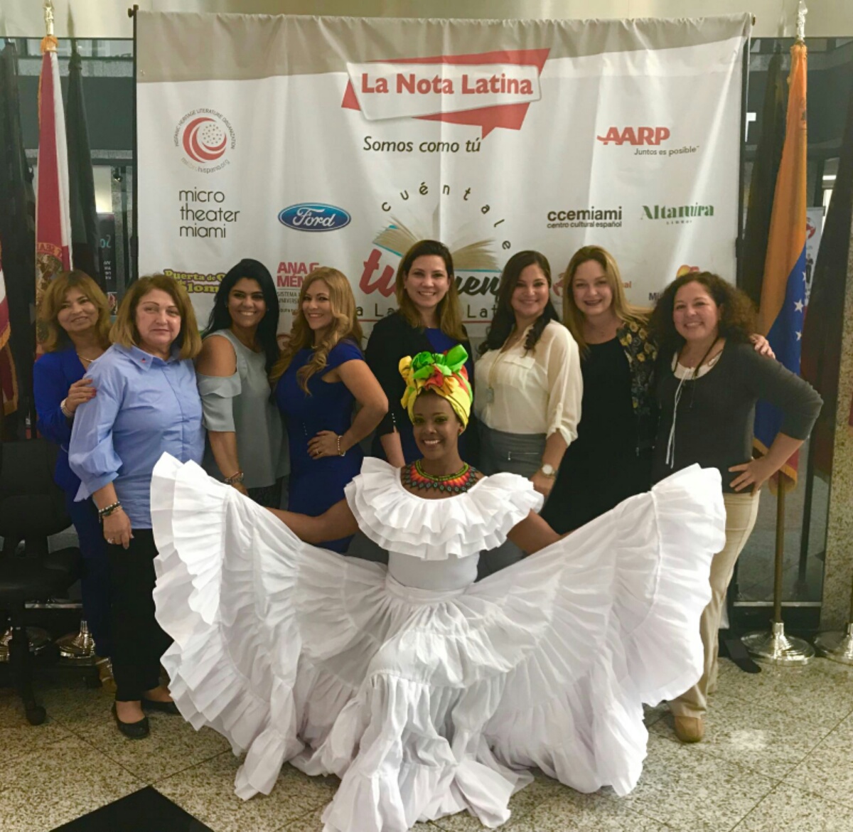 Mercedes Prieto, Alexia Ramirez, Rosana Cantillo, Angies Rasch, Alba Acevedo y Kelly Mendoza.