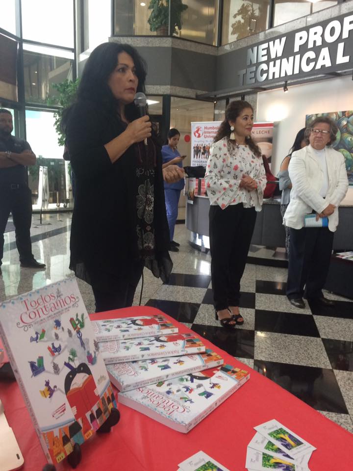 La escritora Masiel durante su participación.