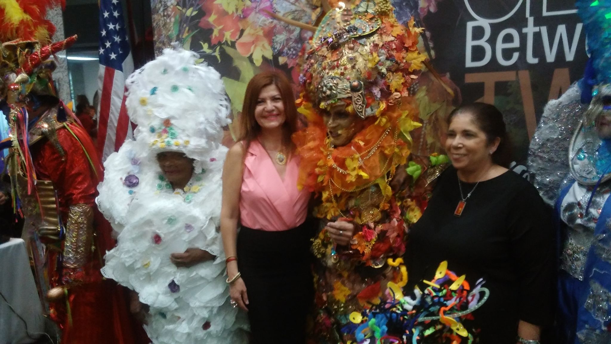 Ofelia Rivero, madre de Alexis, Marybel Torres, Alexis Rivero y Rosa Landaez.