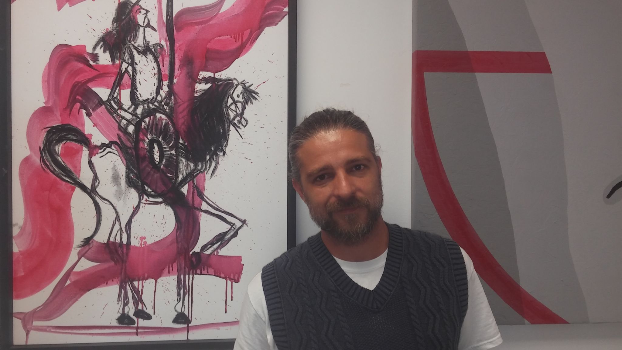 El pintor Jeans Paladino