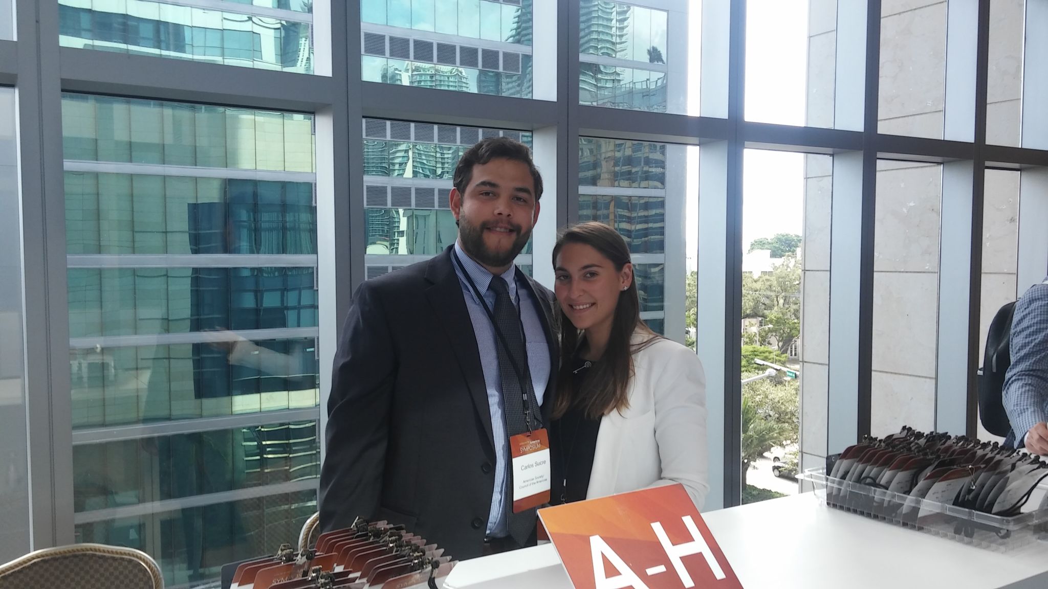 Carlos Sucre y Carolina Quintero del grupo de protocolo realizaron un excelente trabajo.