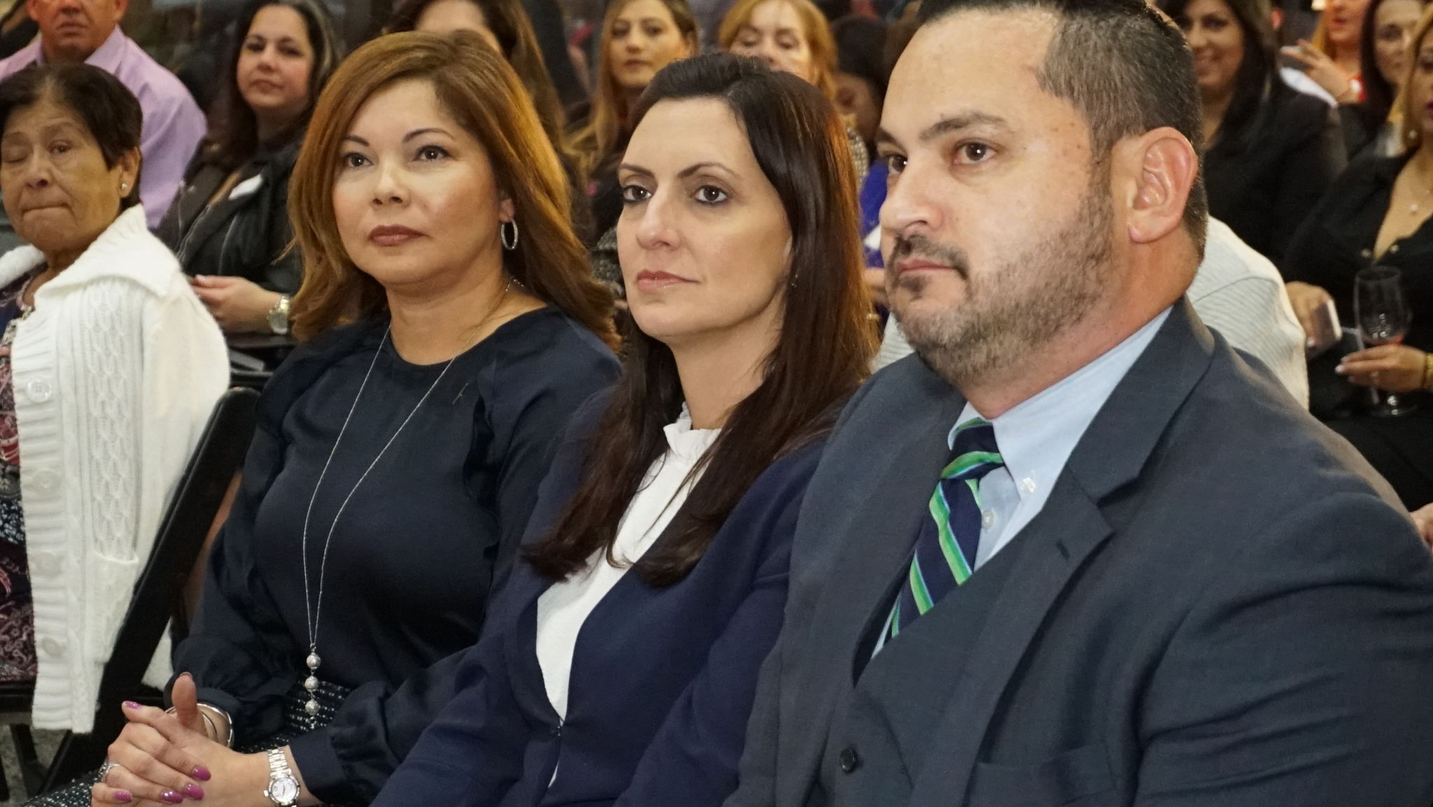 Carla Largaespada, Vicepresidente de FirstBank Florida, la Vicegobernadora Jeanette Nunez y el Councilman Christian Cevallos.
