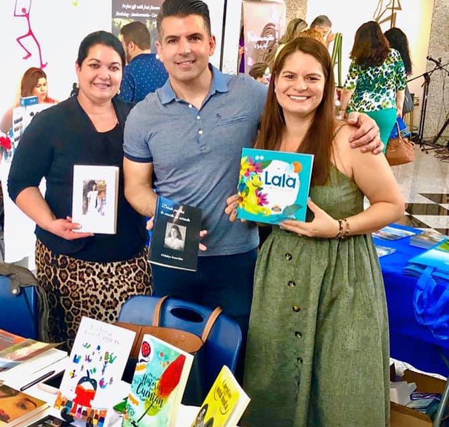 Los escritores Odalys Interian, Alberto Montero y Susana Illera