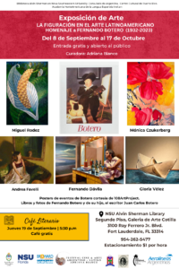 Cine y Arte Argentino-Latino rinden tributo a Fernando Botero en NSU